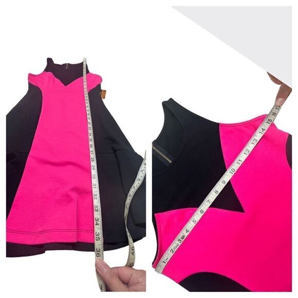 Nicki Minaj  Tank Knit Dress Sz M Junior Pink/Black NWT - Picture 5 of 7